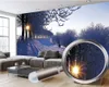 3d Mural Wallpaper Modern Home Decoration Wallpaper Beautiful Snow Scene Custom 3D Photo Wallpaper Home Decor