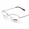 Óculos de sol Ultraligh Dobring Reading Glasses Men Mulheres Metal Frame Glass Lentes Clear Lentes com LontiPte de Caso Presbyopia Diopter 10 T6339868