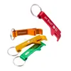 500pcs/lot promotion customed printed gift Metal aluminum alloy bottle opener metal keychain laser 201201