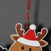 Julprydnader Paper Board Dörrfönster Hängande Hängsmycke Välkommen God Julkort Xmas Dekoratorier Santa Claus Snowman YG870