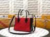 M55933 ON MY SIDE Tote bag elegant Women Genuine Leather canvas cross-body Handbag Purse Shopping Shoulder Bag