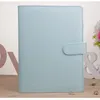 PU Leather Cover Notebook Clip A5 A6 Empty Notebooks Covers without Paper Faux Leathers Case Spiral Planners for Filler Papers