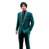 Abiti da sposa per uomo Smoking Scialle nero Risvolto Sposo Prom Party Business Blazer Cappotto Smoking (giacca + pantaloni)