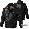 Jaqueta de moto de moto clássica masculina pele de inverno espesso jaqueta de couro moto moto zipper jaqueta casaco de bicicleta grande 6xl 201127