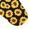 Christmas Socks Decoration Gift Bag Canvas Pendant Leopard Sunflower Large Capacity Sock Candy Bags