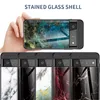 Slim Thin Stone Marble Tempered Glass Phone Cases For Google Pixel 6 Pro 7 7A 6A 5A 5 XL 4A 4 XL 3A 3XL 8 Soft Edge Conque