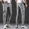 Jantour Spring Summer Summer Classic Classic Men's Casual Casual Dress Mens Business Business Fit Jogger Stretch Long Troushers Male 201128