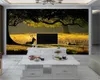 3D dier behang geest herten in de droom bos Custom 3D Home landschap muurschildering behang