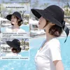 Sommar kvinnlig sol hattar stor rand klassisk bowknot vikbar mode strå avslappnad utomhus strand keps för kvinnor UV skyddad kvinna G220301