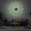 壁の時計ルーユン3Dアクリルクロックミラーステッカーテーブル大規模なDIYクリエイティブシンプルファッションウォッチホームデコレーション1