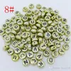 500 pièces 7mm acrylique mixte Alphabet lettre pièce ronde plat perles d'espacement en vrac pour la fabrication de bijoux Bracelet collier bricolage accessoires 1418231