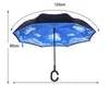C-Hand Reverse Umbrellas Double Layer Inverted Umbrella Windproof Reverse Inside Out Stand Windproof Umbrella Car Inverted Umbrellas LSK90-1