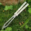 balisong beyaz Rep replikant kelebek D2 G10 kolu eğitmen eğitim bıçağı El Sanatları Dövüş sanatları Koleksiyonu knvies noel hediyesi