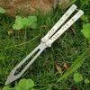 Balisong branco Rep replicant borboleta D2 G10 lidar com instrutor faca de treinamento Artesanato Coleção de artes marciais knvies presente de natal