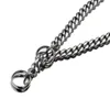 14mm Ze Stali Nierdzewnej Chain Chain Collar Training Metalowy Typ P ZET KOLLAROWY Grubość 18K Złote Silver Dogs Naszyjnik Stuff dla Pitbull 201104