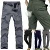 Pantaloni cargo da uomo lavoro multi-tasche arrampicata escursionismo asciugatura rapida per pantaloni tattici sottili casuali estivi all'aperto pantaloni maschili DSA LJ201007