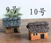 Bahçe Süslemeleri 3 cm Sevimli Reçine El Sanatları Ev Peri Minyatürleri Gnome Mikro Peyzaj Dekor Ev için Bonsai