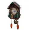 Cuckoo Clock Tree House Wandklok Art Vintage Decoratie voor Home H1230