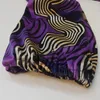 Purple Wzór wydrukowany vneck podłogę maxi sukienka afrykańska koronkowa sznurka swobodna luźna jesienna jesienna damskie sukienki damskie Y25908432