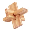 Cube boule magique casse-tête, jouet d'assemblage intellectuel pour enfants, cadeau en bois, jeux de Puzzle 3D Kong Ming Luban Lock, jouets d'activité