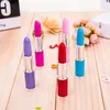 5 Colros Lipstick Ballpoint pen Kawaii Candy Color Plastic Ball Pen Novelty Item Stationery LLE12288