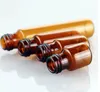 Lege mini 2ml Amber Roll op glazen flessen etherische olie vloeibare parfumfles met metalen rollerbal