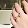 Modeontwerper Ring Goud Letter Band Ringen Bague voor Lady Vrouwen Luxe Designer Ring Letter Liefde Lederen Sieraden Party Gold Ring6772832