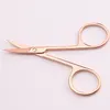 120pcs Rose Gold Scissor Manicure for Nails Eyebrow Nose Eyelash Cuticle Scissors Curved Pedicure Makeup Tool