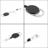 Schlüsselanhänger Mode-Accessoires Retractable Pl Schlüsselanhänger Kette Reel Id Lanyard Namensschild Karte Abzeichenhalter Rückstoß Gürtelclip Klassischer Schlüsselbund Dro