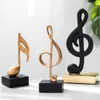 Nordic Music Song Sound Notes Ornaments Heminredning Tillbehör Musik Symbol Staty Figurens Office Desktop Dekorativ Gift T200710