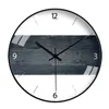 Nordic Wall Clock Art Vintage Simple Creative Silent Round Bedroom Decoration Wall Clock Art Home Living Room Decoration MM60WC 201202