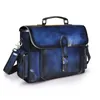 Men Genuine Leather Designer Business Briefcase 13 Laptop Document Case Vintage Commercia Attache Portfolio Crossbody Bag 20300w