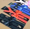 Fashion Accessories Bow tie Suspenders Set Adjustable Elastic Wedding Belt Strap Shirts Brace For Men Women