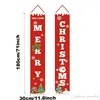 Halloween Christmas Decoration Door Couplet Hanging Sign For Outdoor Garden Merry Christmas Decoration Banner Wall Pendants WVT0713