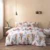 SUCSES Shabby Floral Bedding Set Botanical Leaves Reversible Duvet Cover Set Twin Queen King Comforter Cover with Zipper Closure 201021