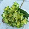 Hortensia artificielle capitule fausse soie unique vraie touche hortensias pour centres de table de mariage fleurs décoratives de fête à la maison WLL102