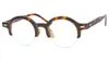 Lunettes optiques pour hommes et femmes, demi-monture de styliste, montures de lunettes rondes, unisexe, pour myopie, avec boîte