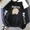 Japon Tokyo Revengers Sweat à capuche Comics Keep Smile Anime Sweat à capuche Hommes Automne Polaire Surdimensionné Pull Tops Streetwear Cosplay Sweat à capuche H1227