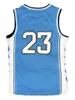 ABD'den gemi Michael MJ #23 Basketbol Forması Erkek Tüm Dikişli Mavi Beyaz Siyah Boyut S-3XL En Kaliteli Formalar