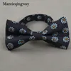 Mantieqingway Brytyjski styl Vintage Kwiat Druk Bow Tie Oblubienia Ślubna Gravata Slim Kwiatowy Skinny Bowtie Cravat Bowtie