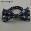 Mantieqingway British Style Vintage Flower Printing Bow Slips Brudgum Bröllop Gravata Slim Floral Skinny Bowtie Cravat Bowtie