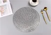 Masa Paspasları Yemek Masası Ev Dekorasyon için PVC Yuvarlak Yer Yemek Masası Pedi 38 cm Isıya Dayanıklı Mutfak Skid Mat