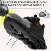 Hot Arbetssäkerhetsstart för män Anti-Smashing Construction Safety Shoes Steel Toe Cap Oförstörbara sneakers 201223