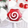 Рождественские украшения сцена сцены подарки украшения подвесной Diy Candy 30 см красно -белый цвет сцены Y201020202020202020