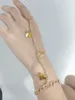 Vente chaude européenMerican Pop Punk Métal petit papillon pendentif bracelet bracelet en gros bon marché chaîne à la main de mariée