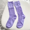 Buchstaben Hohlstrümpfe Neuester Stil Einfarbige Socken Tide Street Alltagssocken für Frauen 10 Farben