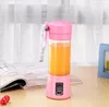 1300 mA Elektrische Juicer Cup Mini Draagbare USB Oplaadbare Juice Blender en Mixer 2 Leaf Plastic Juice Making Cup 2021