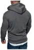 Fashion-2019 Outono e Inverno Nova Moda Masculina Cor Sólida Com Capuz Camisola Esportes Hoodie Casual Casaco