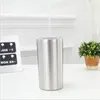 12oz / 20oz Dubbele Muur Skinny Tumbler Mok Vacuüm Geïsoleerde Glas Roestvrijstalen Cups Koffiebier Mokken 08