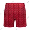 2022 verão designer de luxo mens shorts praia calças europa clássico simples geometria moda casual algodão malha troncos de natação bree299w